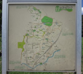千里緑地＜緑のネットワークルート＞地図